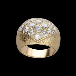 Yellow Gold And Diamond Ring