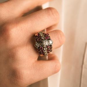  Ruby And Diamond Ring From The 1950s