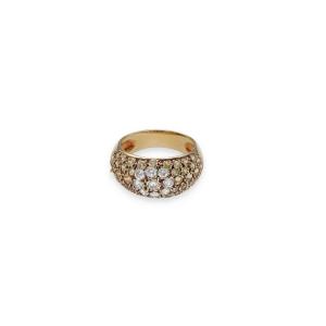 Diamond And Yellow Sapphire Ring