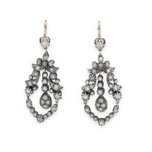 19th Century Diamond Earrings