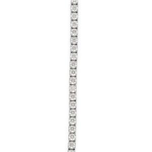 River Of Diamonds Bracelet In White Gold.