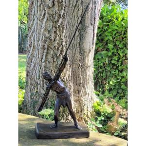 Demeter Chiparus "the Javelin Thrower" Art Deco Bronze