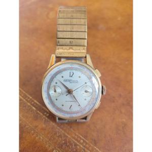 Chronograph Watch By Charles Nicoulet In Tramelan (switzerland) - 1945