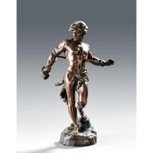Henri Désiré Gauquie (1858-1927) "nil Virtuti Invium" Signed Bronze