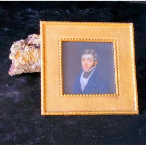 Large Miniature "portrait Of A Man" Empire Period