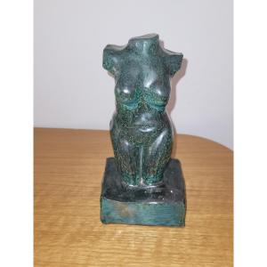 "female Nude" Signed Terracotta