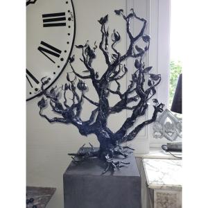 Large Sculpture "iron Tree" Creative Work