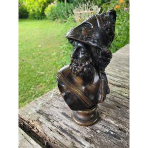 Bronze Bust Of Pericles - 19th Century 