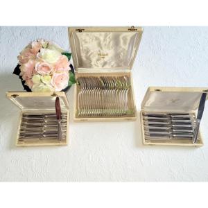 "christofle" 48-piece Cutlery Set In Original Box 
