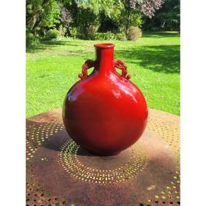 Paul Millet (1870-1950) For Sèvres - Oxblood Ceramic Vase 