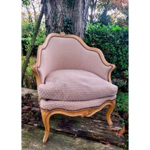 Louis XV Style Lacquered Wood Armchair  