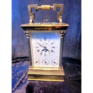 Officer's Clock "the Sword" Venetian With Moon Phases - France - 20th Century 