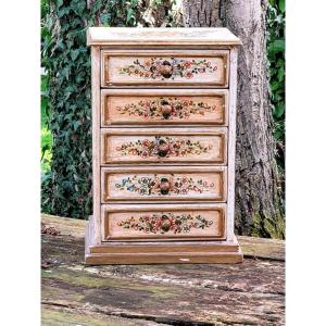 Florentine Painted Bedside Table - 20th Century