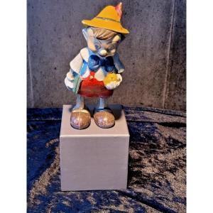 Vintage "pinocchio" Mechanical Composition Toy - 1950s