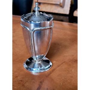 Sterling Silver Saltcellar - English Hallmarks By Mappin & Webb .