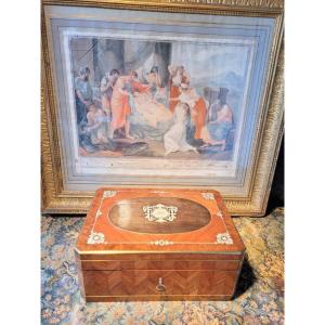 " Coffret " en Marqueterie Boulle - Epoque Charles X - 1830 XIXe Si&egrave;cle