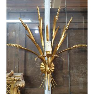Golden Metal Wall Lamp Maison Florart