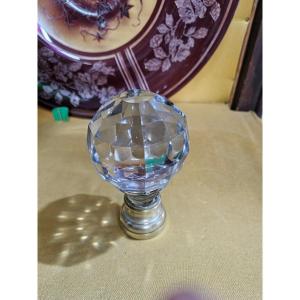 Faceted Cut Full Crystal Stair Ball