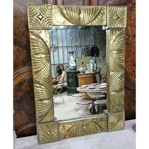 Brass Framed Mirror