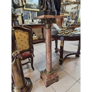 Marble Column With Ionic Capital