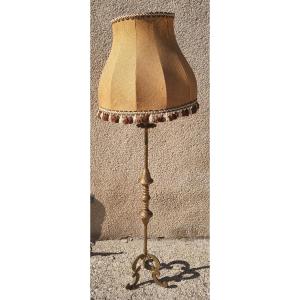 Gold Metal Floor Lamp 