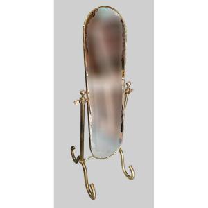 Psyche Mirror On Brass Feet 