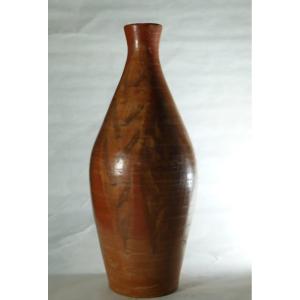 Decorated Terracotta Vase Signed Jean Paulet