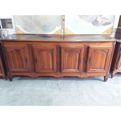 Louis XVI Sideboard / Directory In Solid Walnut