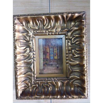 Small Table Or Table Project, Framed Church Interior