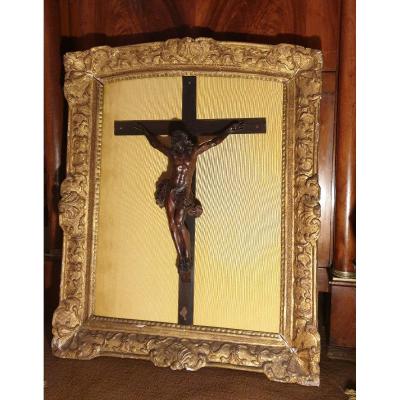 Christ Attributed To Ateler De Bagard In A Regency Golden Wood Frame