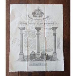 Set Of 4 Documents On Freemasonry