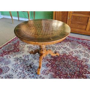 Walnut Side Table / Charles X Period
