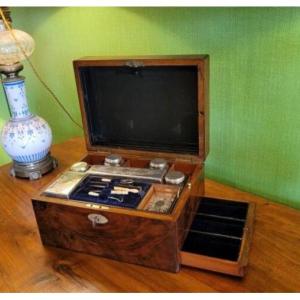 Mahogany Travel Set / 19th Century