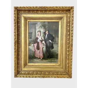 Charles Désiré Hue: Gallant Scene