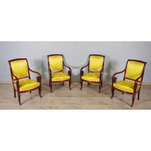 Four Restoration Period Armchairs