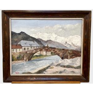 La.housset: The Old Bridge Of Saint-martin In Sallanches