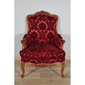 Bergere Style Louis XV Walnut 1900