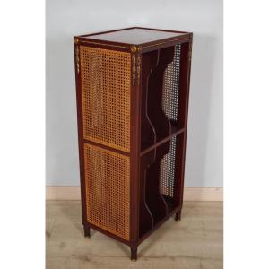 Magazine Rack Louis XVI Style Mahogany Gilded Bronzes