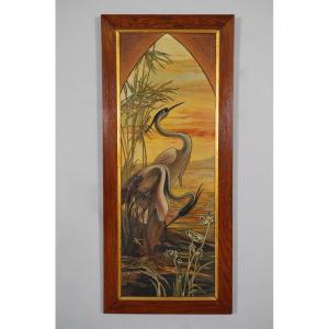 Art-nouveau Painting After Mary Golay