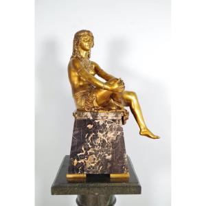 Théophile François Somme: Art-deco Bronze