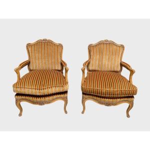 Pair Of Louis XV Style Armchairs