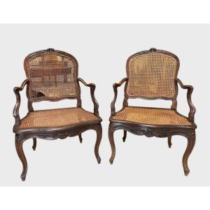Pair Of Louis XV Period Armchairs