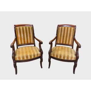 Pair Of Restoration Period Armchairs