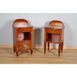 Pair Of Art Deco Bedside Tables
