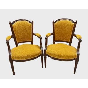 Pair Of Louis XVI Period Armchairs