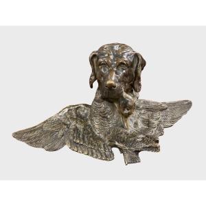 Zoomorphic Bronze Inkwell