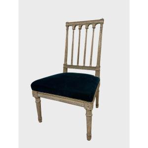 Louis XVI Period Painted Low Chair