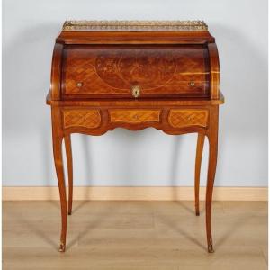 Transition Style Cylinder Desk