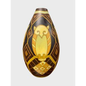 Charles Catteau - Owl Vase