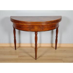 Restoration Period Half-moon Console Table